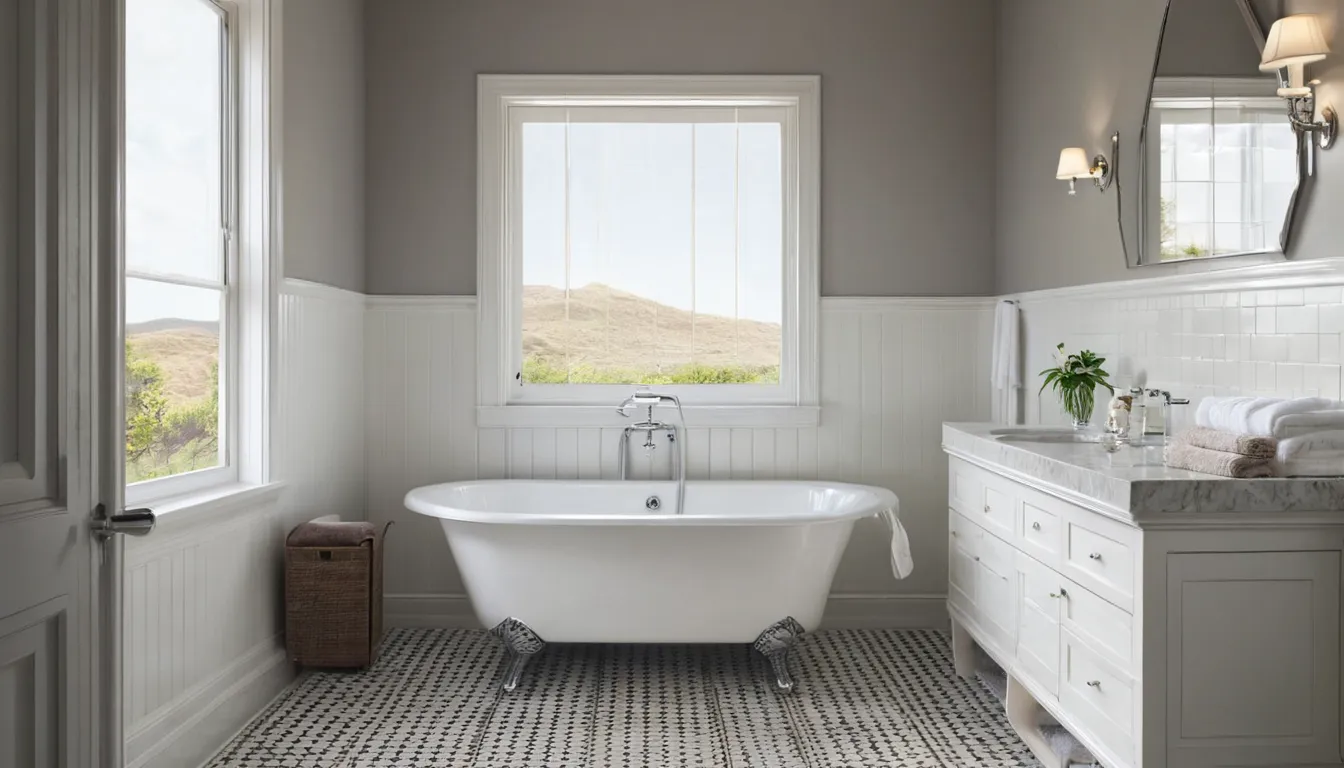 Senior walk-in tub with a low door and grab bar in a bright Princeton home bathroom